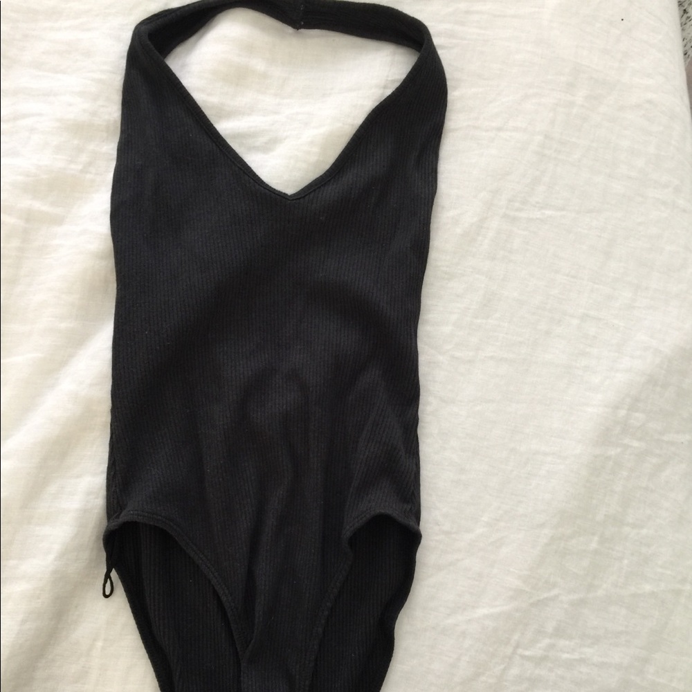Urban Outfitters Black Halter Body Suit